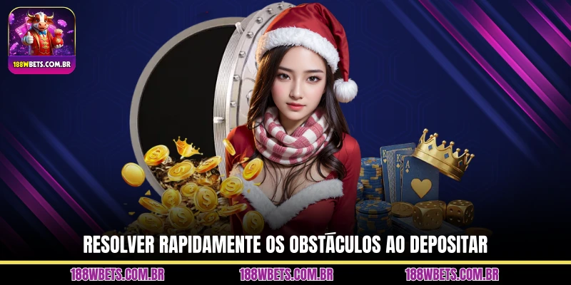 Resolver rapidamente os obstáculos ao depositar
