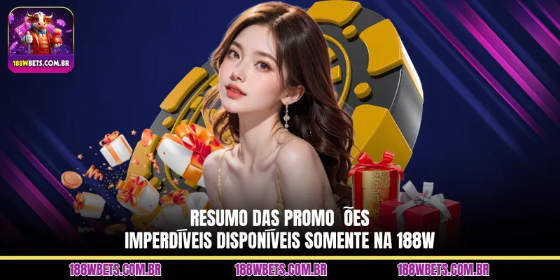 Resumo das promoções imperdíveis disponíveis somente na 188W