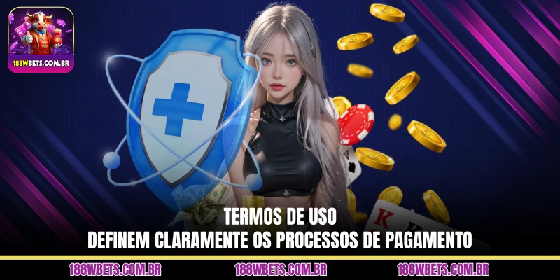 Termos de uso definem claramente os processos de pagamento